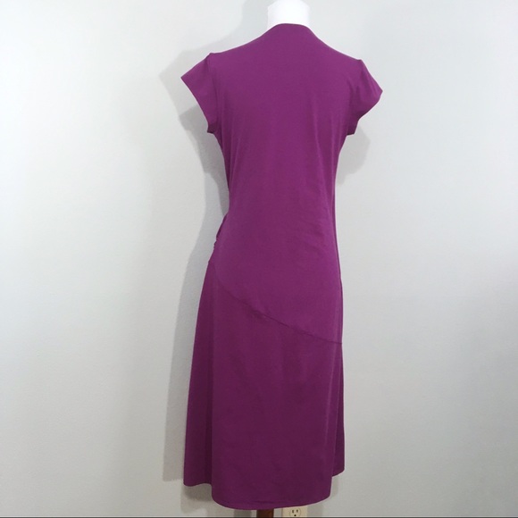 Athleta Nectar Faux Wrap Dress Purple Small Tall - Picture 10 of 15